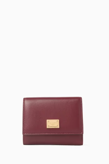 محفظة كونتيننتال صغيرة جلد ناعم