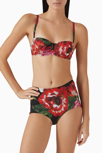 Floral-print Bikini Set