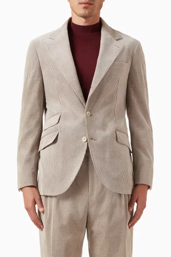 Deconstructed Cavallo Blazer in Cotton & Cashmere Corduroy