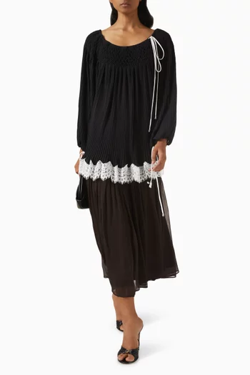 Lace-trim Top