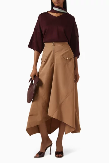 Asymmetric Cargo Skirt
