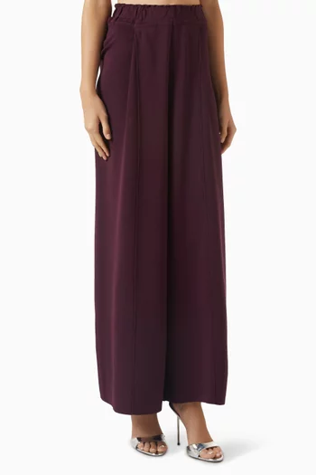 Pleated Wide-leg Pants