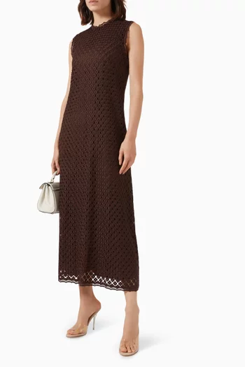 Cyrene Midi Dress in Lace