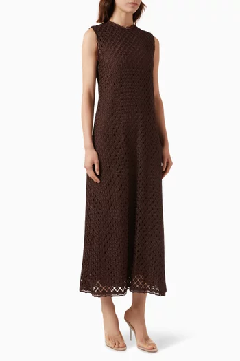 Cyrene Midi Dress in Lace