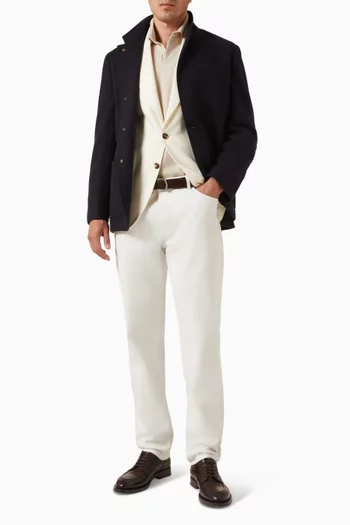 Polo Sweater in Cashmere Knit