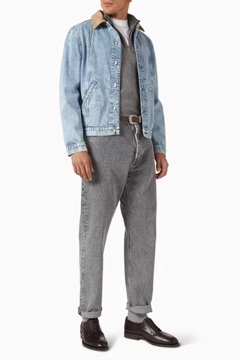 جاكيت بياقة شمواه دينم