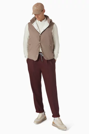 Leisure Fit Pants in Virgin Wool Flannel