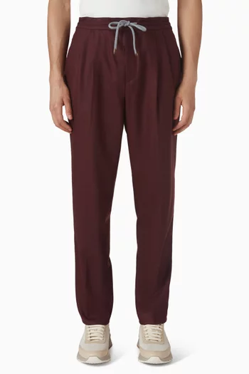 Leisure Fit Pants in Virgin Wool Flannel