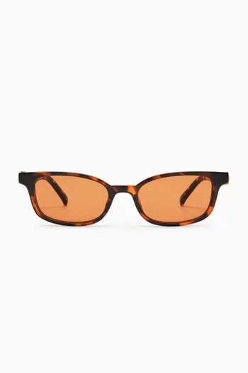 Confidential D-frame Sunglasses
