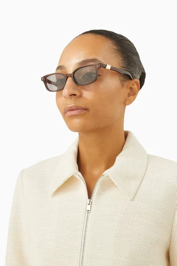 Confidential D-frame Sunglasses