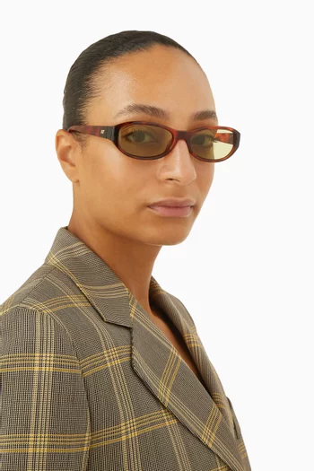 نظارة شمسية دونت تشا بإطار بيضاوي