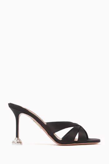 Kiss Me Quick 85 Sandals in Satin