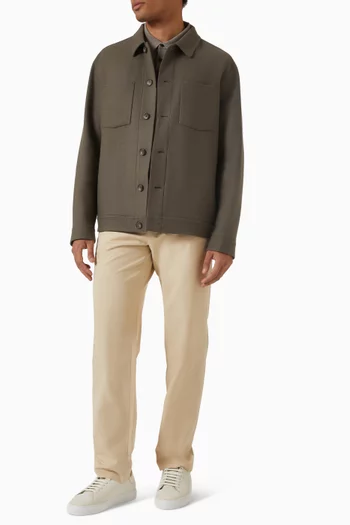 Italian Splittable Jacket in Wool Blend