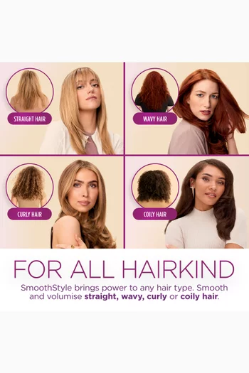 Shark SmoothStyle Heated Brush, Comb, Hair Dryer Suitable for all Hair Types, Silk HT212ME