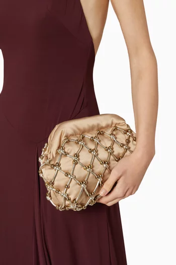 Medium BonBon Nodi Bag in Satin