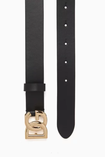 DG Logo Belt in Leather