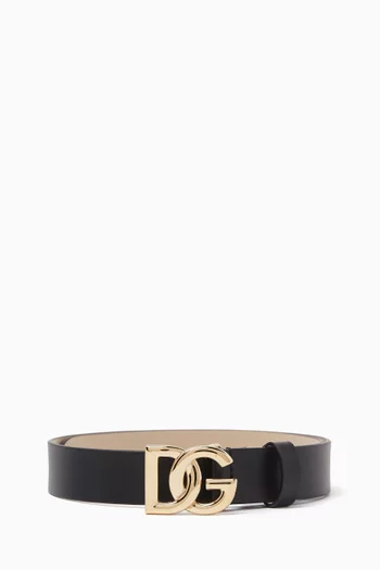 DG Logo Belt in Leather