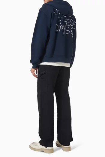 كنزة بغطاء رأس باربد بسحّاب قطن