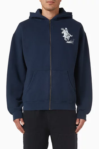 كنزة بغطاء رأس باربد بسحّاب قطن