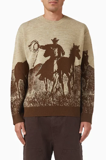 Spirit Of The Planes Knit Sweater in Wool-blend