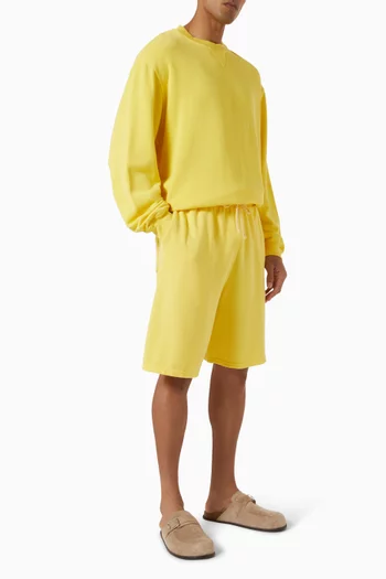 Daily Midi Ball Shorts in Cotton-cashmere