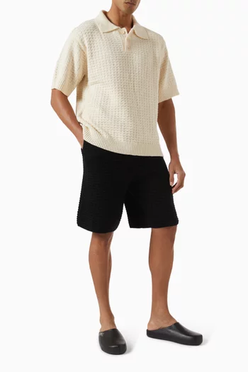 Nora Lite Check Ball Shorts in Cotton
