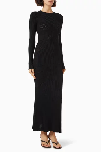 Vettore Slim-fit Maxi Dress in Knit