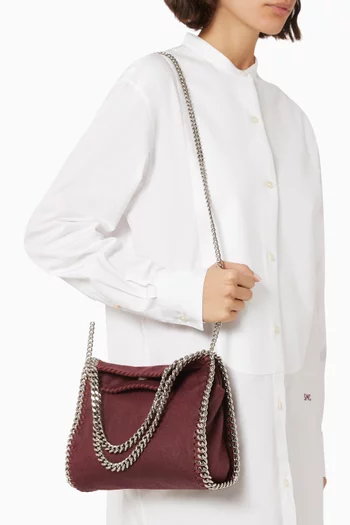 Mini Falabella Tote Bag in Eco Shaggy Deer