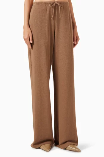 Textured Pants in Cotton-blend