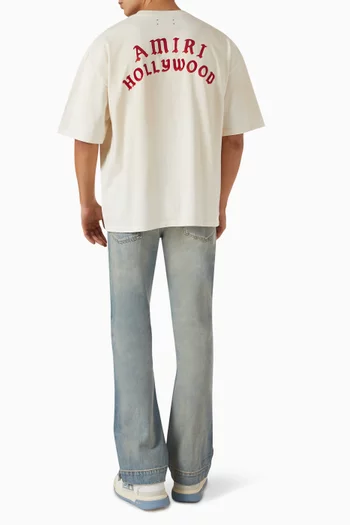 Amiri Hollywood Oversized T-shirt in Cotton