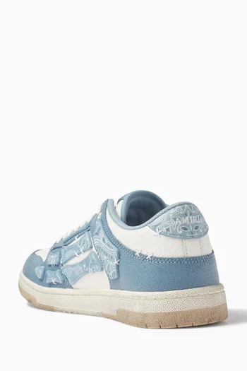 Bandana Skel Low-top Sneakers in Leather