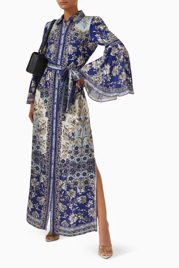 Chassidy Belted Dress in Viscose