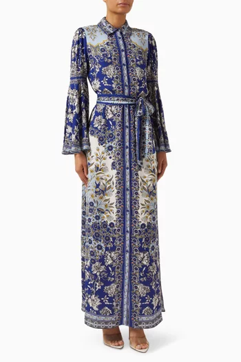 Chassidy Belted Dress in Viscose