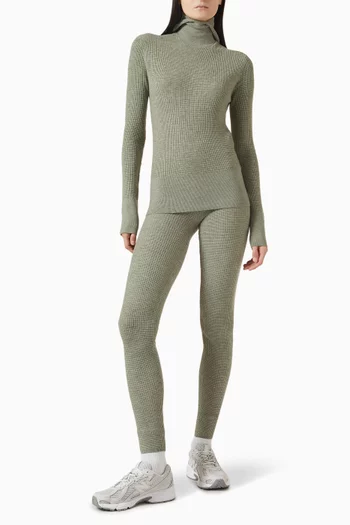 لغينغز بشعار الماركة نسيج متشابك