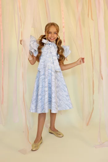 Bow-tie Printed Dress