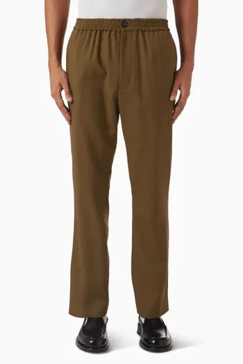 Elasticated Waist Pants in Wool