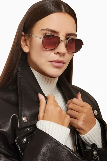 نظارة شمسية ماربوت بإطار أفياتور بيتا تيتانيوم