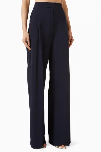 Diorama Wide-leg Pants in Virgin Wool Blend