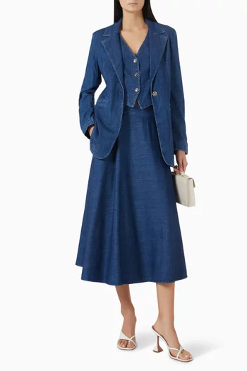 Ulla Blazer in Denim