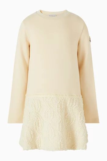 فستان بنمط سويت شيرت قطن