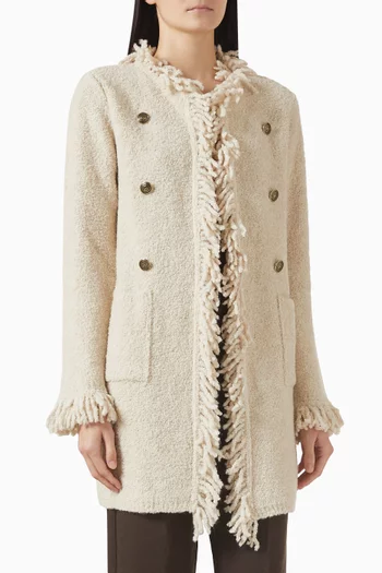 Cascata Coat in Bouclé-knit