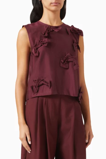 Bow Top in Cotton & Silk