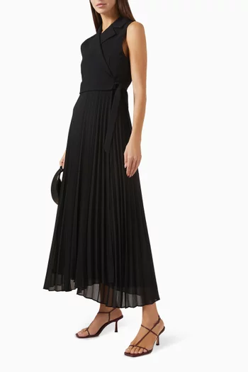 فستان ستاتوا بتصميم ملفوف كريب