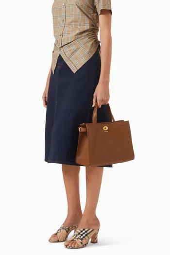Small Cotswolds Tote Bag in Grained Leather