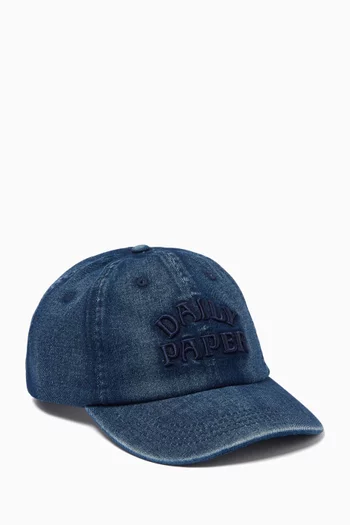 Dias Baseball Cap in Denim