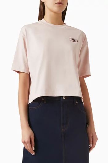 Crop T-shirt in Cotton