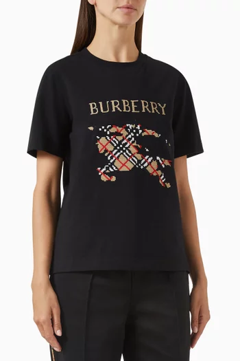 Embroidered T-shirt in Cotton