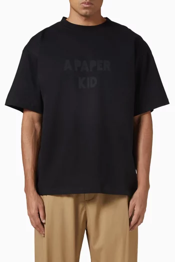 تي شيرت بشعار الماركة قطن