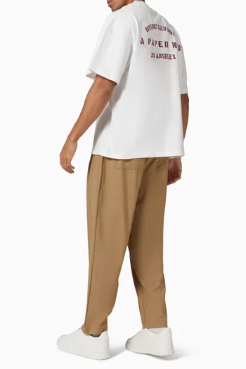 تي شيرت بشعار الماركة قطن