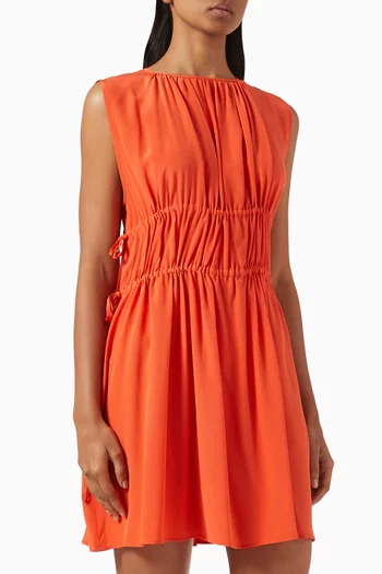 Como Ruched Waist Dress in Silk